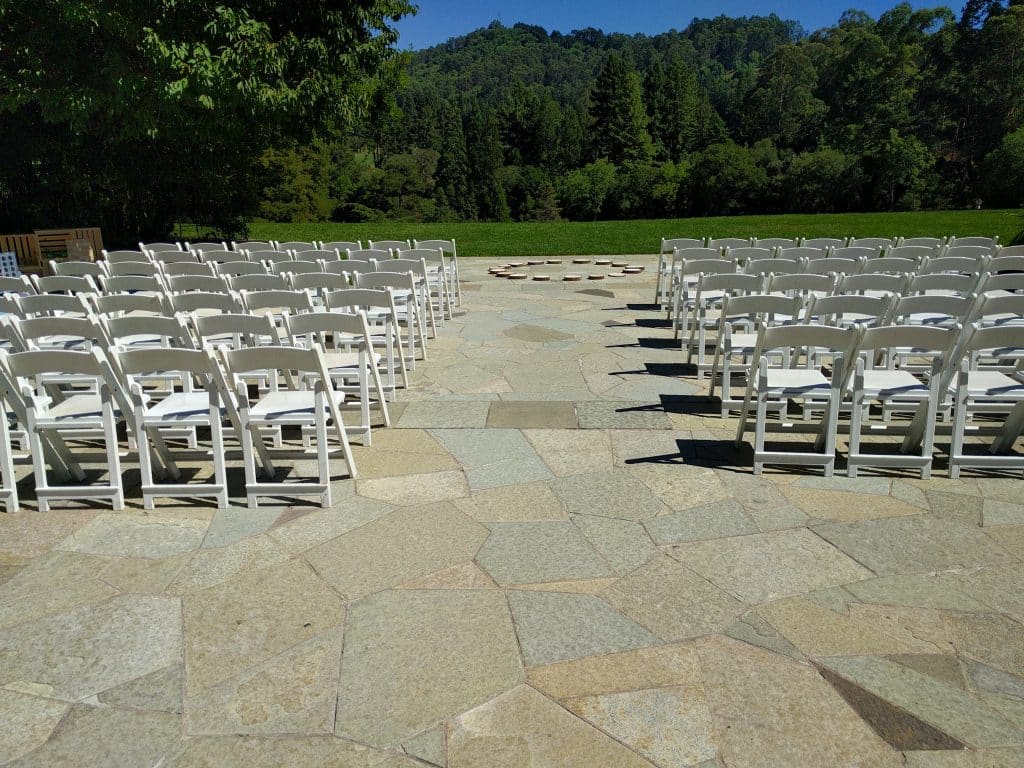 Ceremony set up